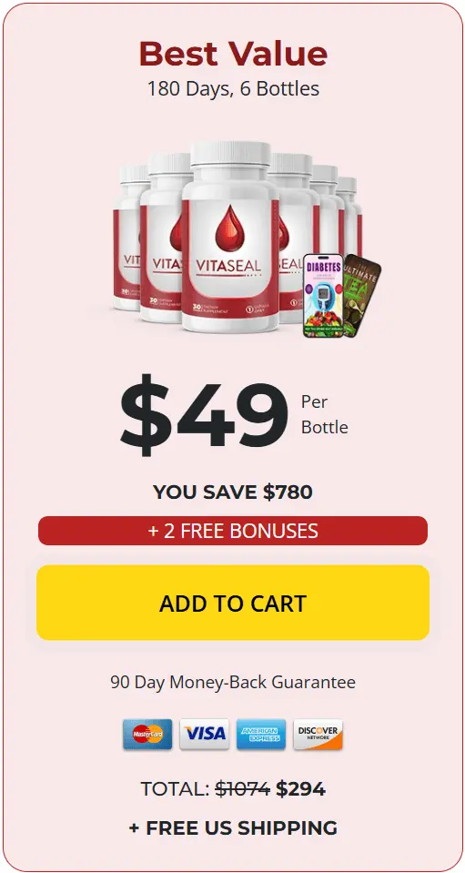 VitaSeal buy 6 bottles best price